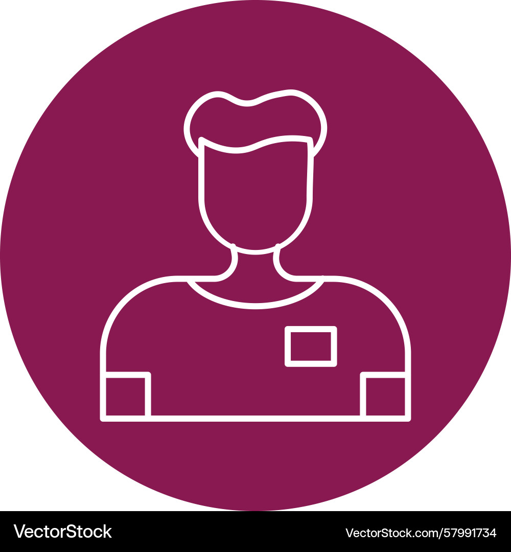 Man line multi circle Vector Image