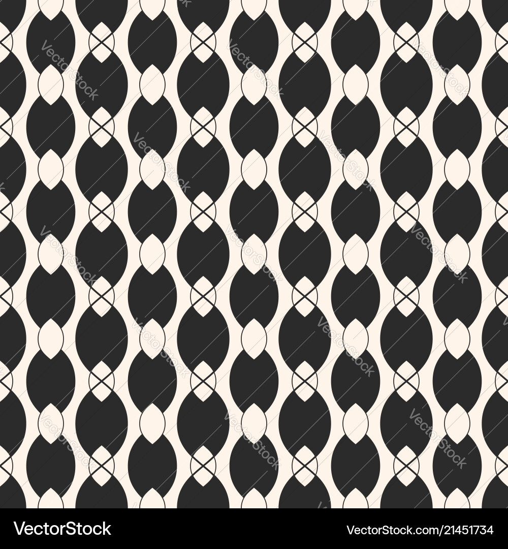 Monochrome seamless pattern with ovate shapes Monochrome seamless pattern with ovate shapes vector image
