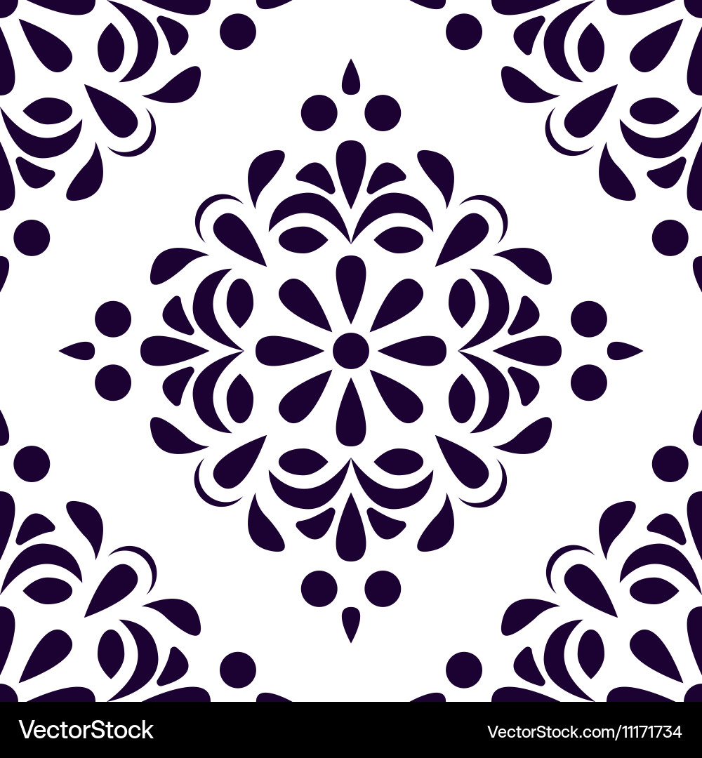 Seamless old style pattern vintage background Vector Image