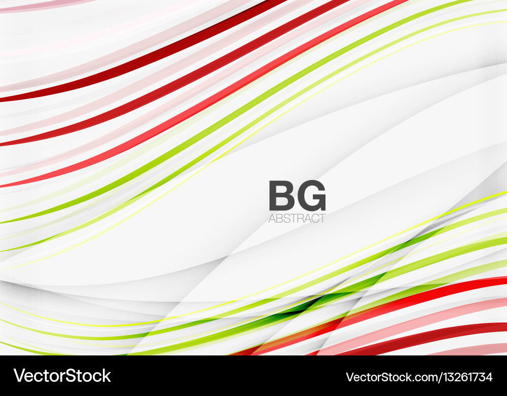 Thin lines wave abstract background Vector Image