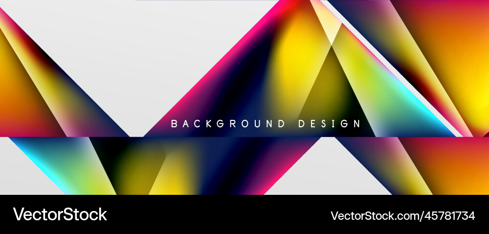 Triangle fluid color gradient abstract background Triangle fluid color gradient abstract background vector image