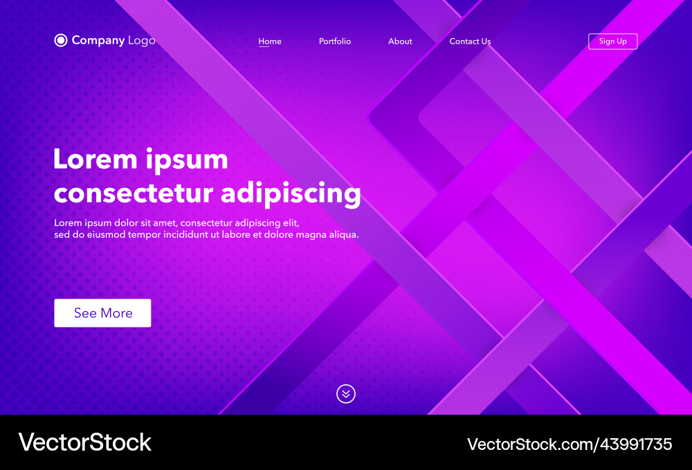 Abstract background website landing page template Abstract background website landing page template vector image