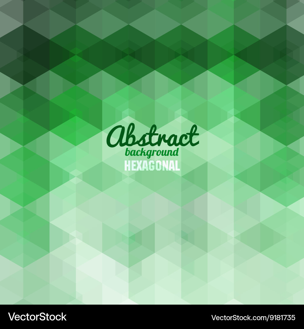 Abstract hexagonal shape background for business vector image