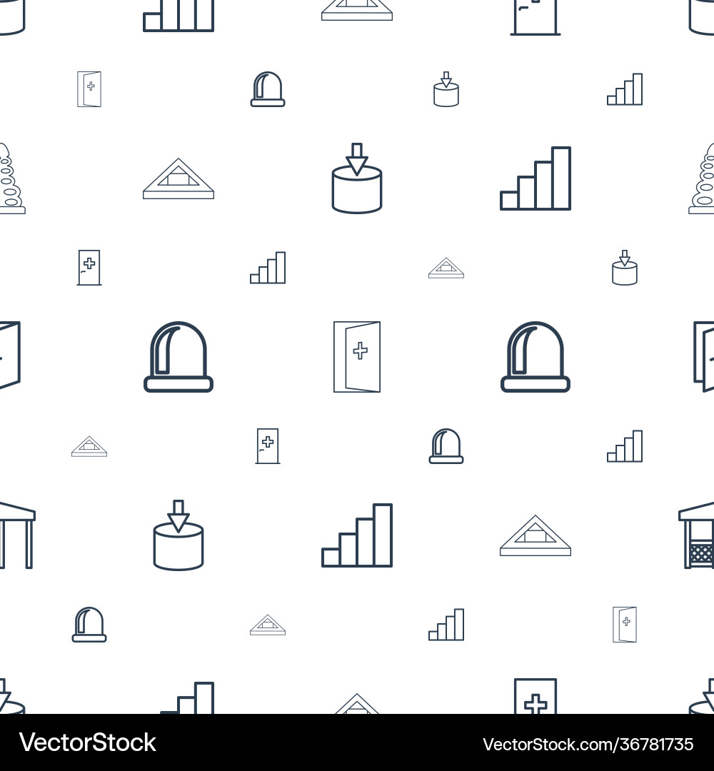 Entrance icons pattern seamless white background Entrance icons pattern seamless white background Vector Image