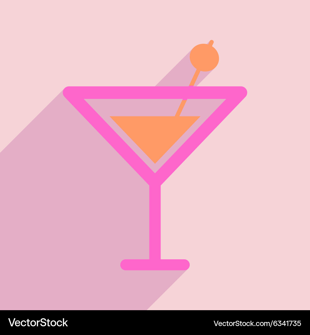 Flat with shadow icon and mobile application Vector Image