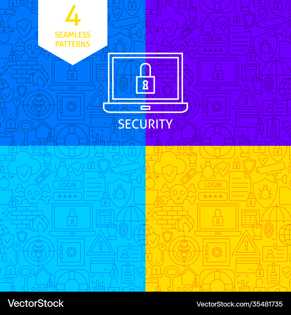 Line security patterns Line security patterns vector image