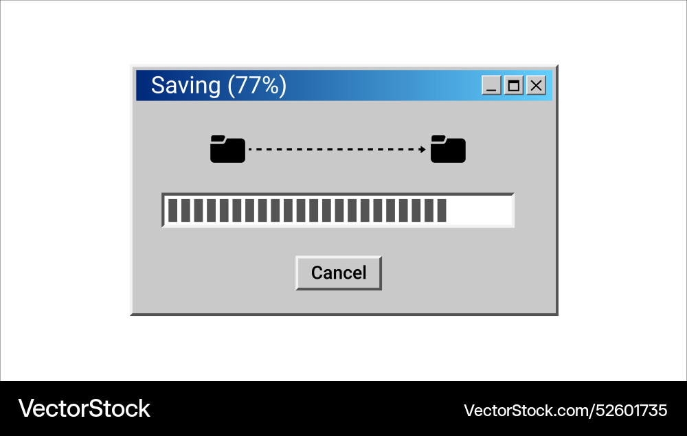 Old Sharing-Dateien-Programm für Computer retro vektorbild