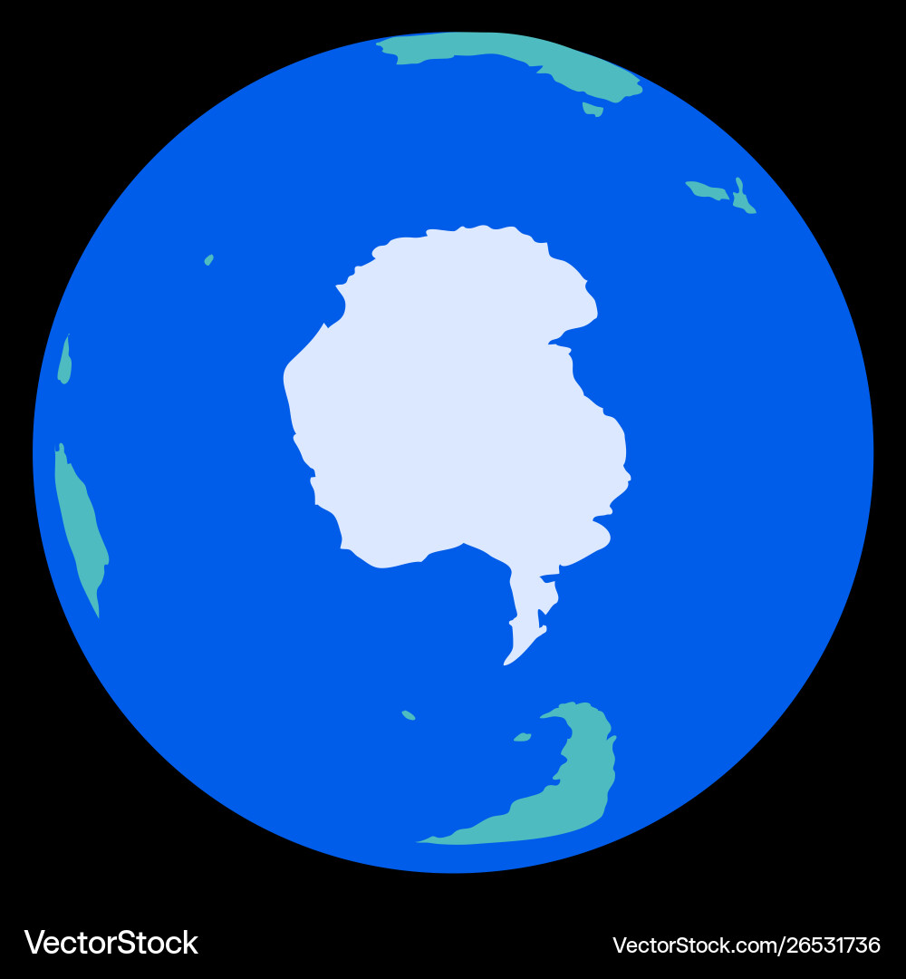 A simple schematic image globe vector image