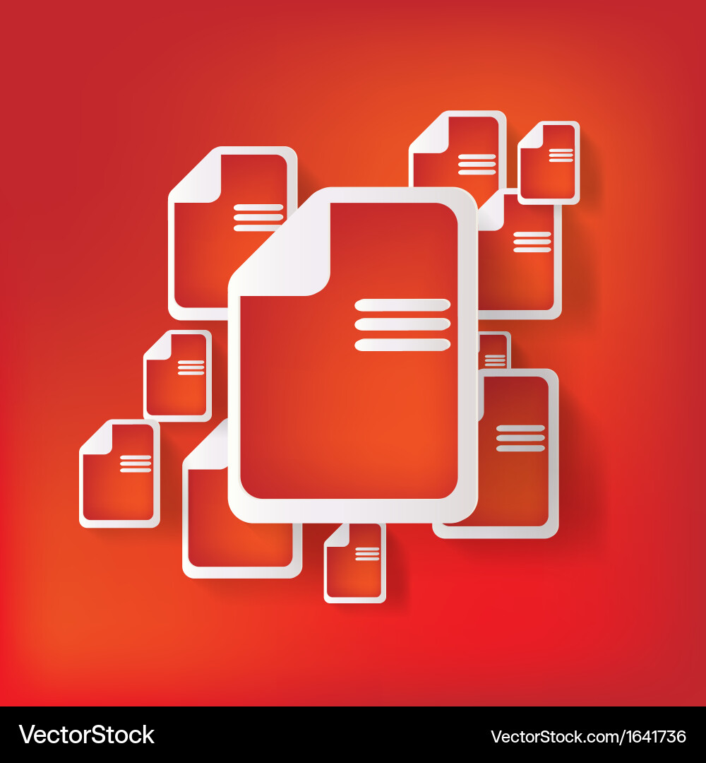 File web icon vector image