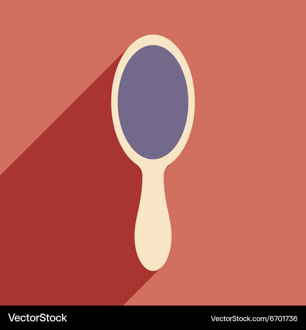 Flat with shadow icon and mobile application Vector Image