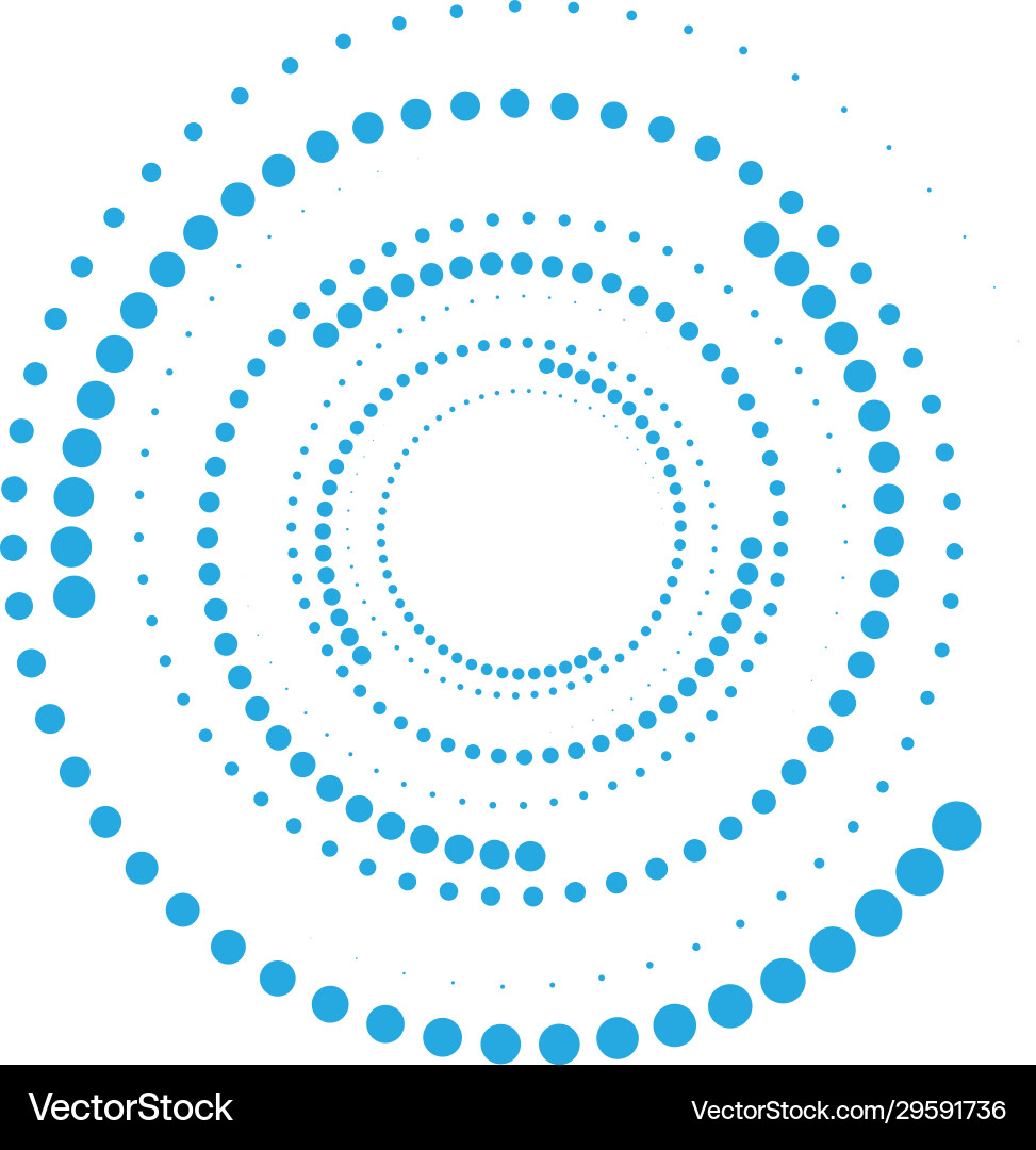 Halftone circle dots Vector Image