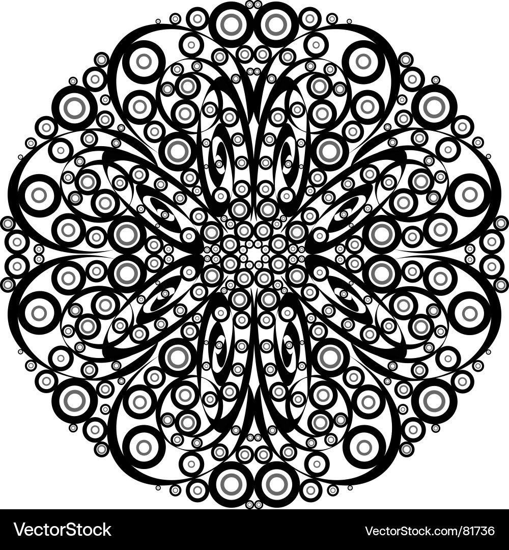 Intricate Swirl Pattern vector image