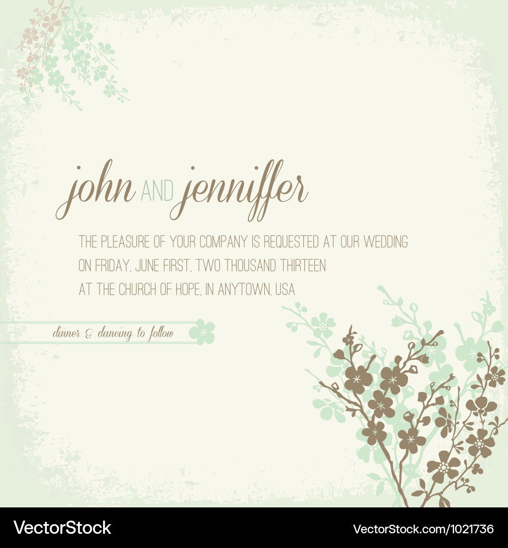 Invitation template Royalty Free Vector Image - VectorStock