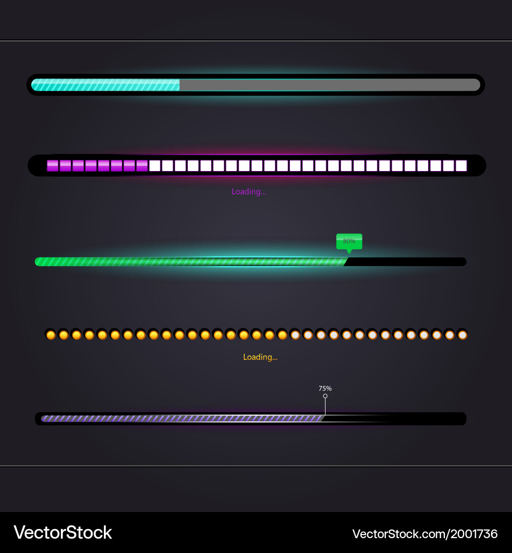 Loading Screen Set vector image