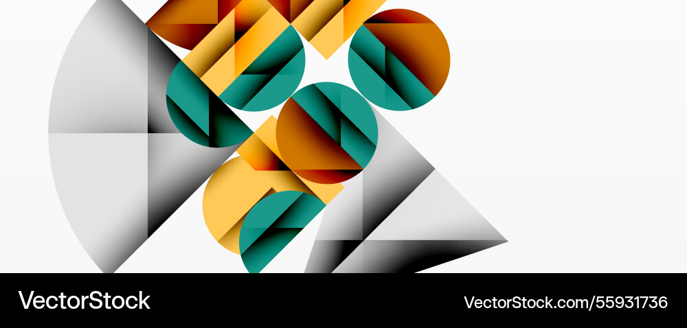 Modern abstract composition with layered circles Modern abstract composition with layered circles Vector Image