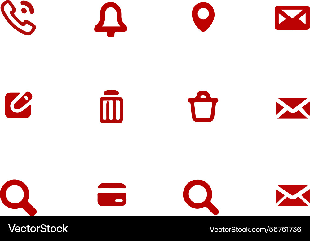 Modern ui ux icons and business concepts Modern ui ux icons and business concepts vector image