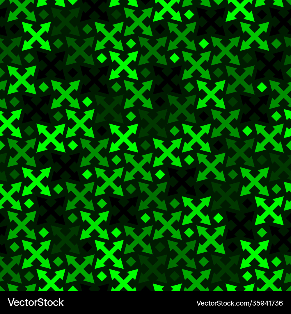 Seamless abstract geometric pattern with arrow vector image