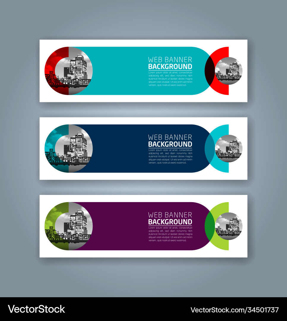 Abstract web banner design background or header Abstract web banner design background or header vector image