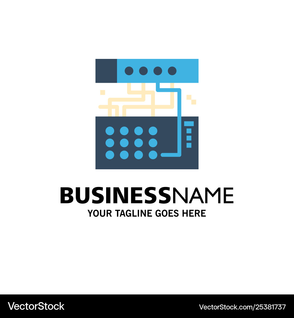 Analog connection device module sound business Analog connection device module sound business vector image