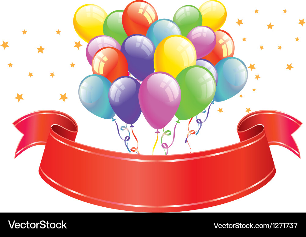 Celebration banner Royalty Free Vector Image - VectorStock