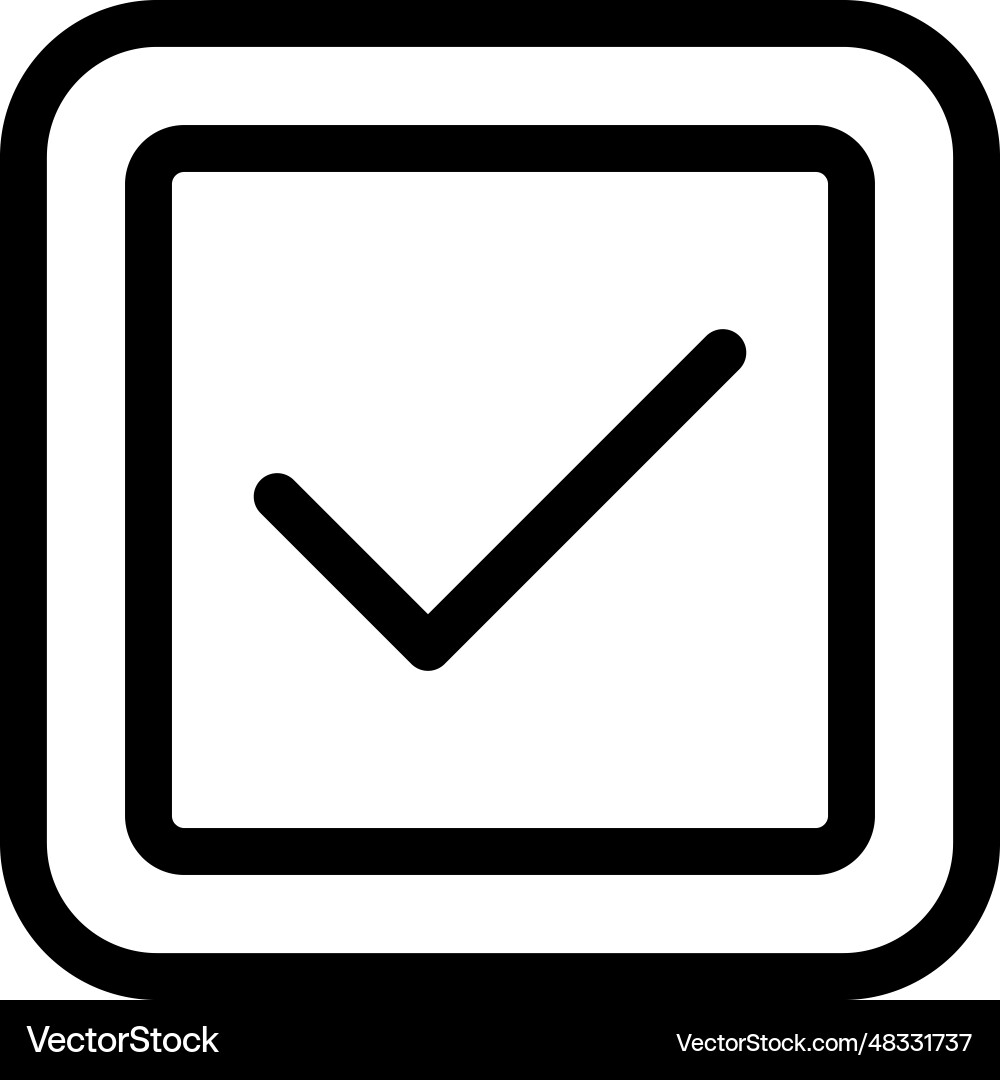 Checkbox icon Checkbox icon vector image
