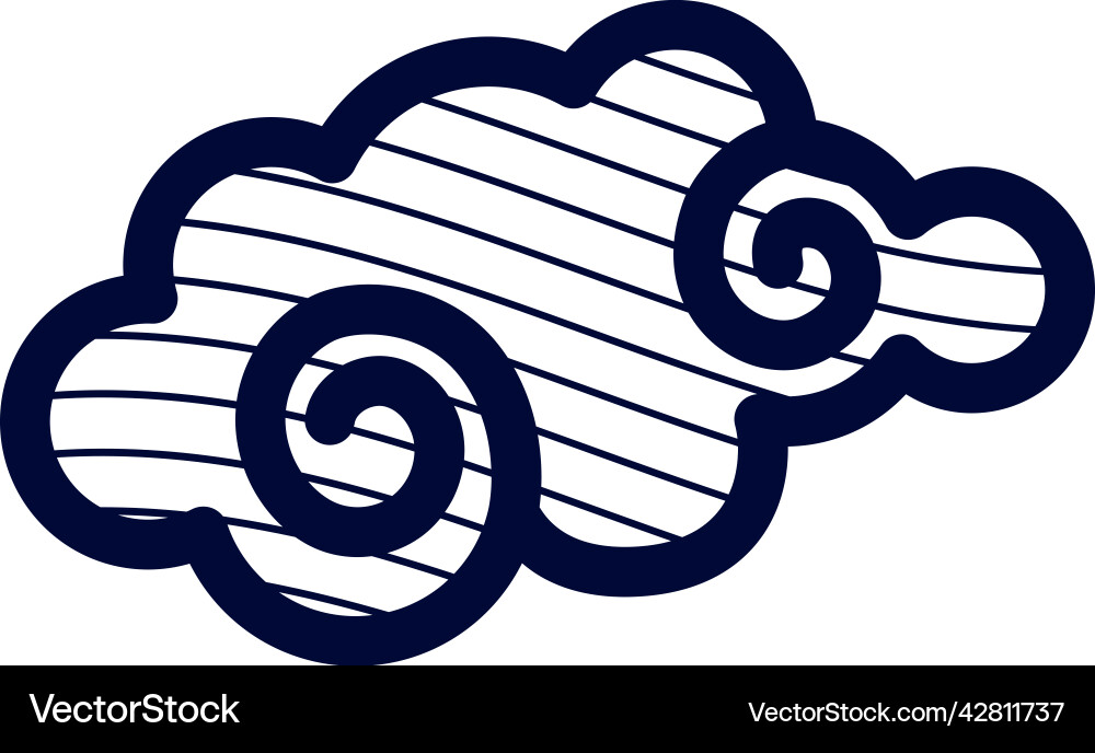 Chinese cloud Royalty Free Vector Image - VectorStock