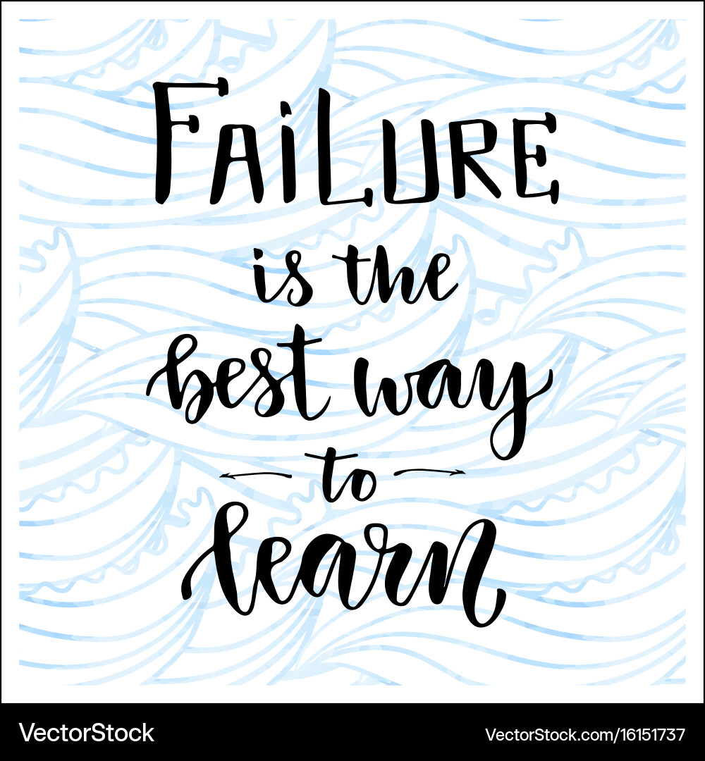 Failure is the Best Way to Learn Vector Image
