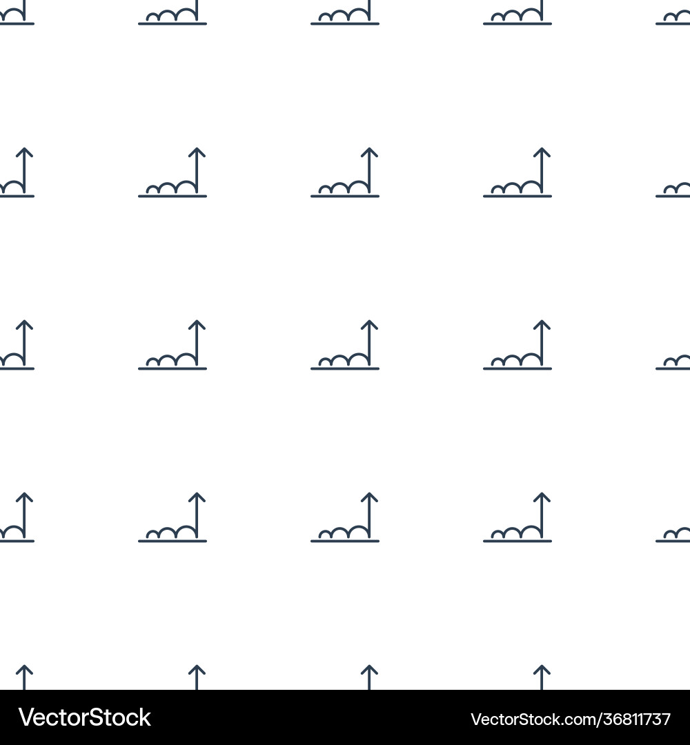 Graph icon pattern seamless white background vector image