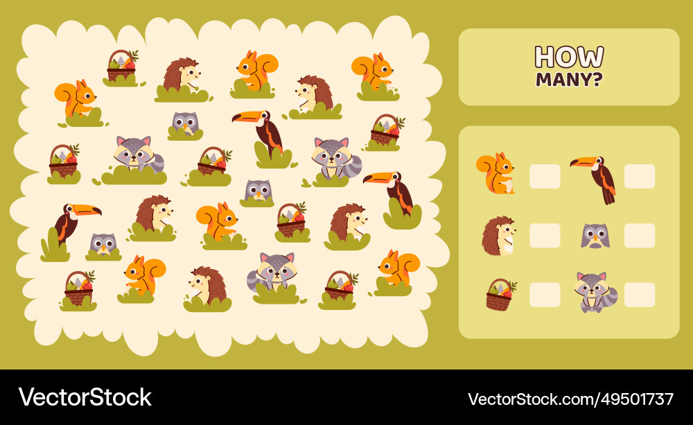How many game template How many game template vector image