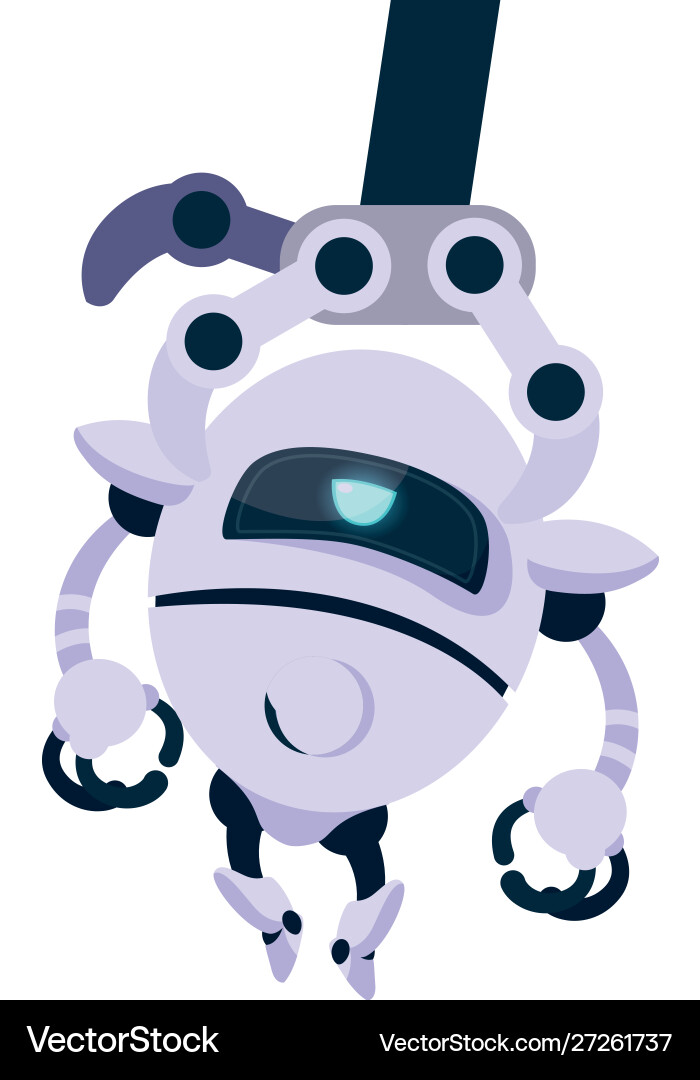 Isolated technology robot design Vector Image