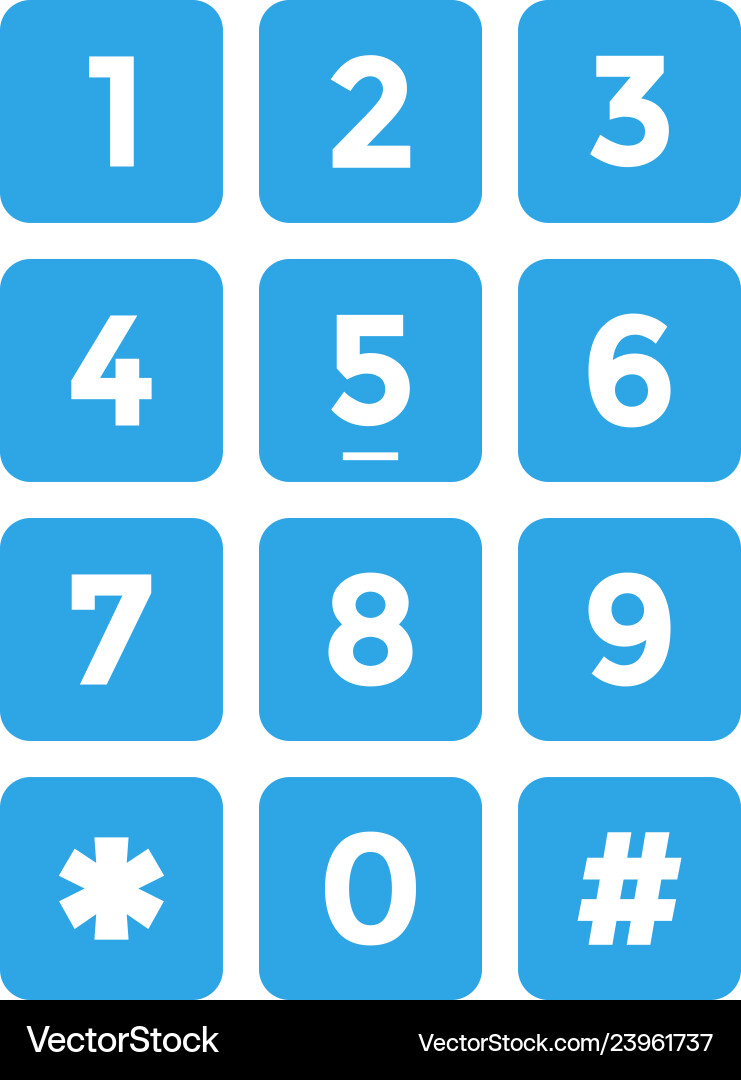 Keypad icon design template isolated vector image