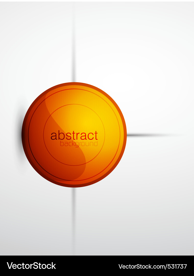 Modern button vector image