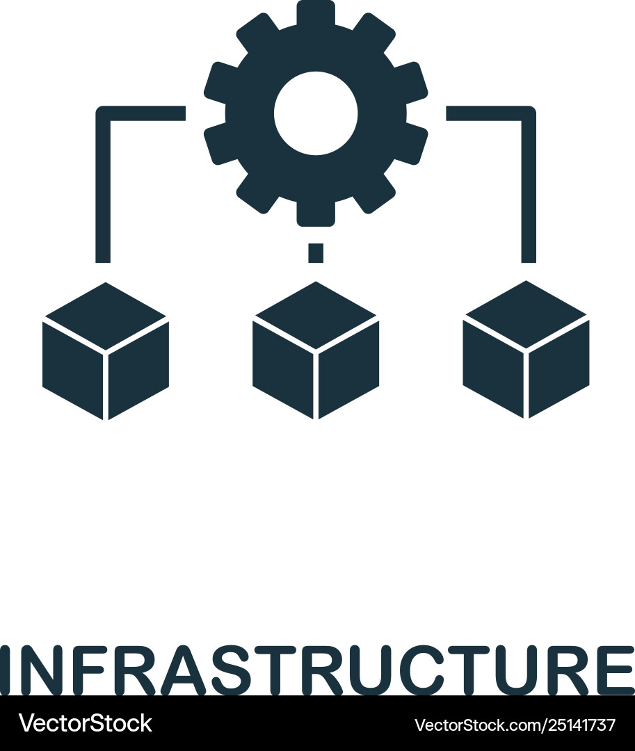 Modern Infrastructure Icon vector image