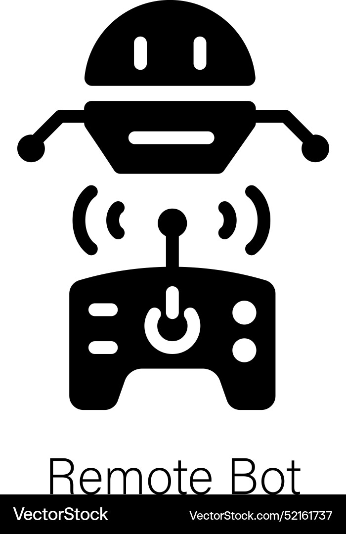 Remote bot vector image