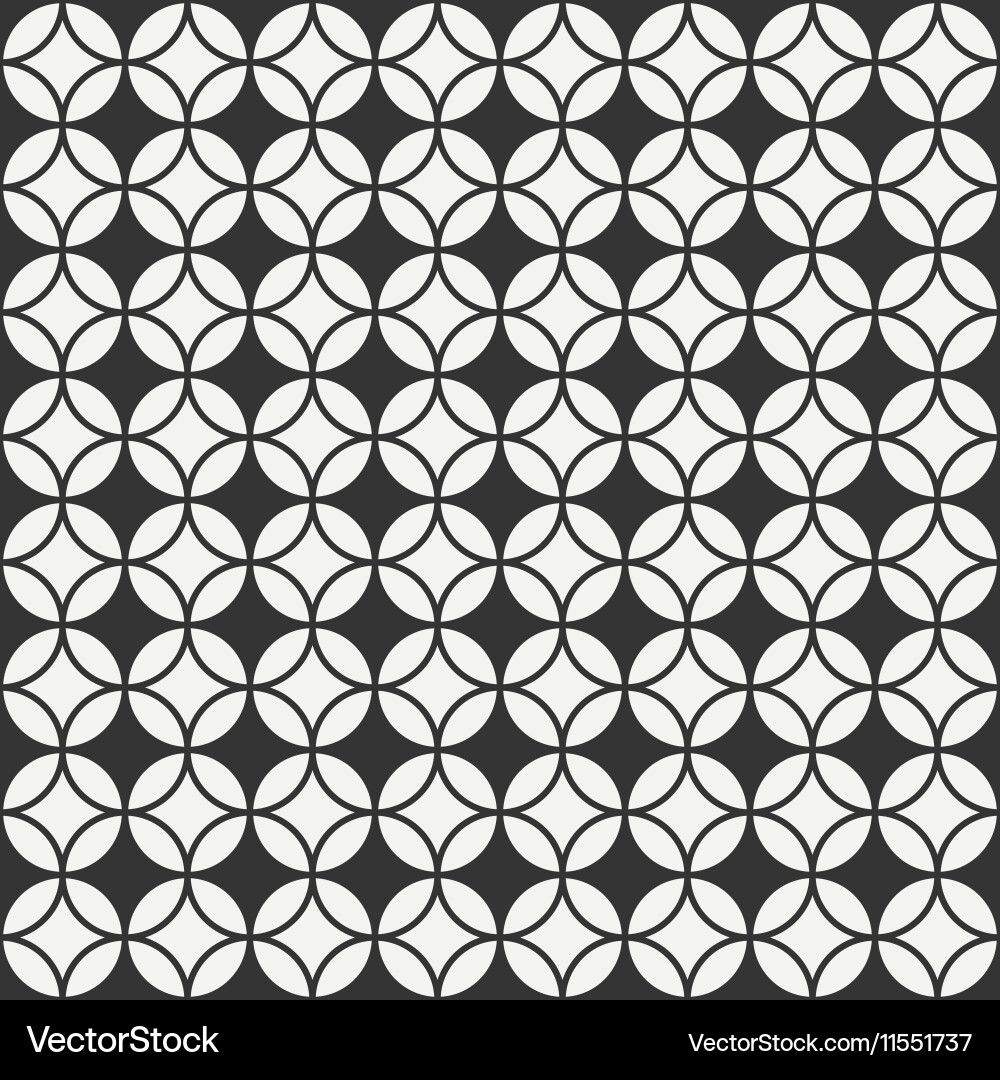 Retro Geometric Pattern Background Vector Image