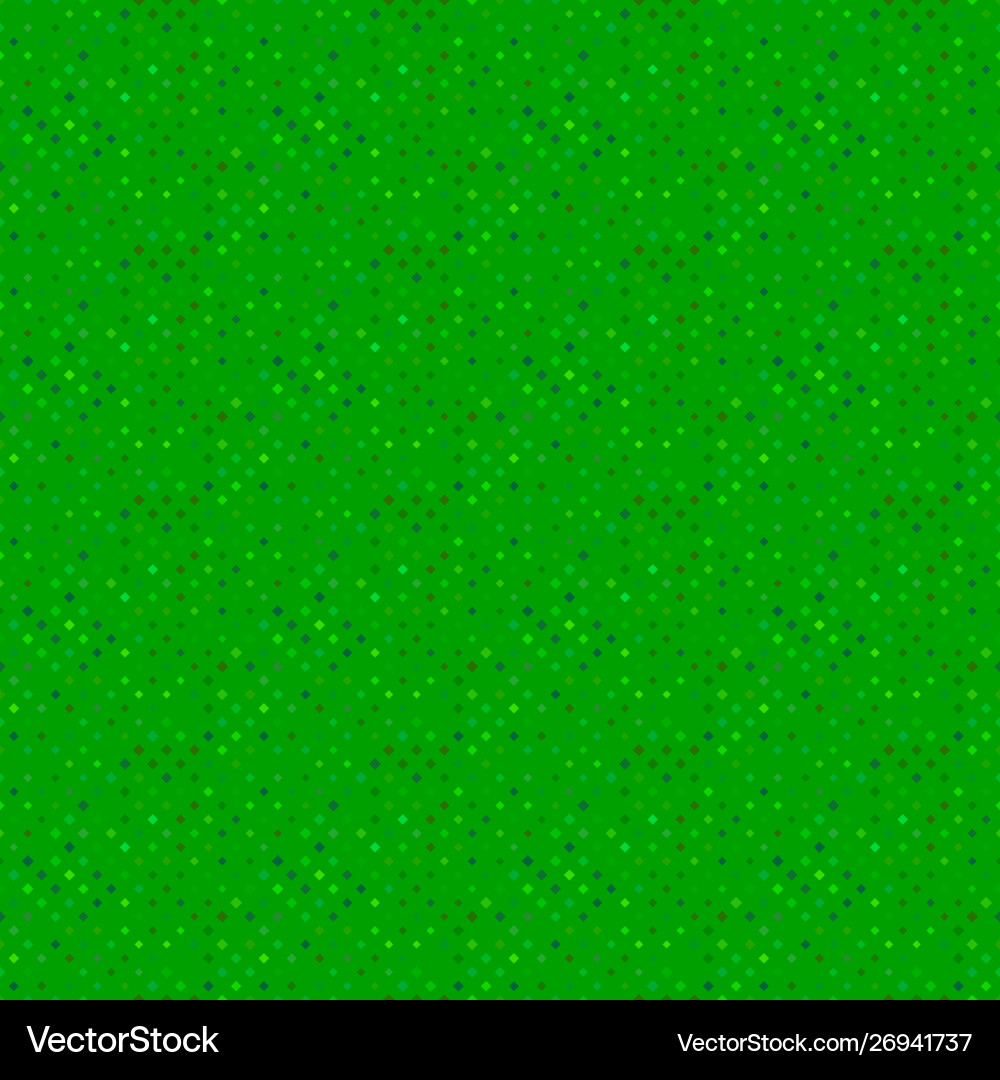 Seamless square pattern background - green vector image