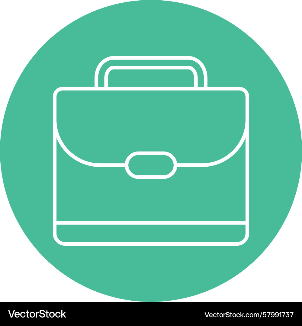 Suitcase line multi circle Vector Image