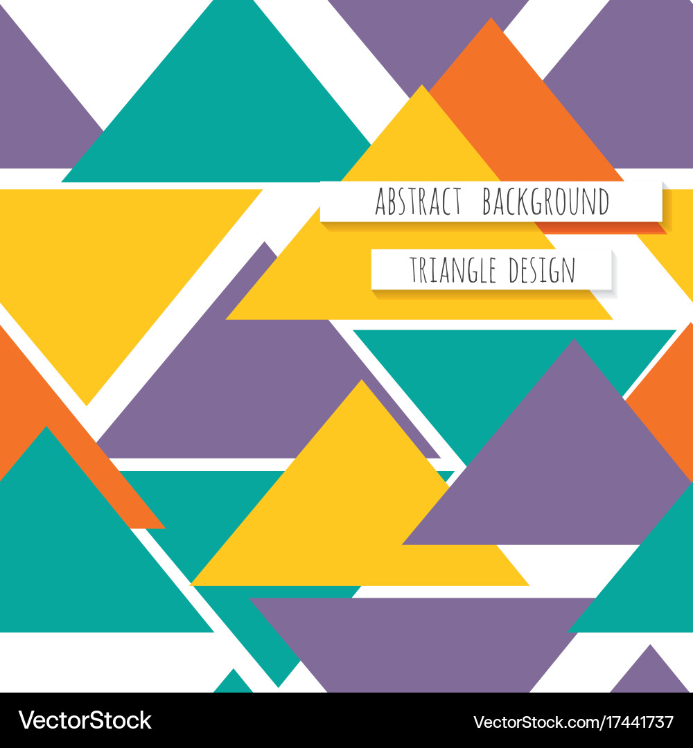 Triangle seamless pattern background can be used Vector Image