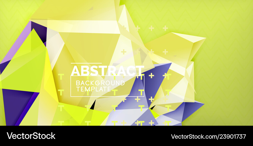 Triangular low poly background design Triangular low poly background design vector image