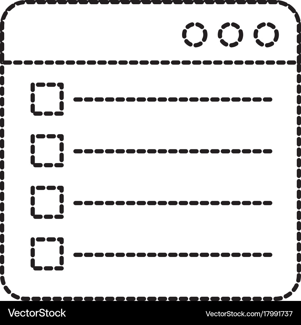 Web page check mark report list flat design vector image