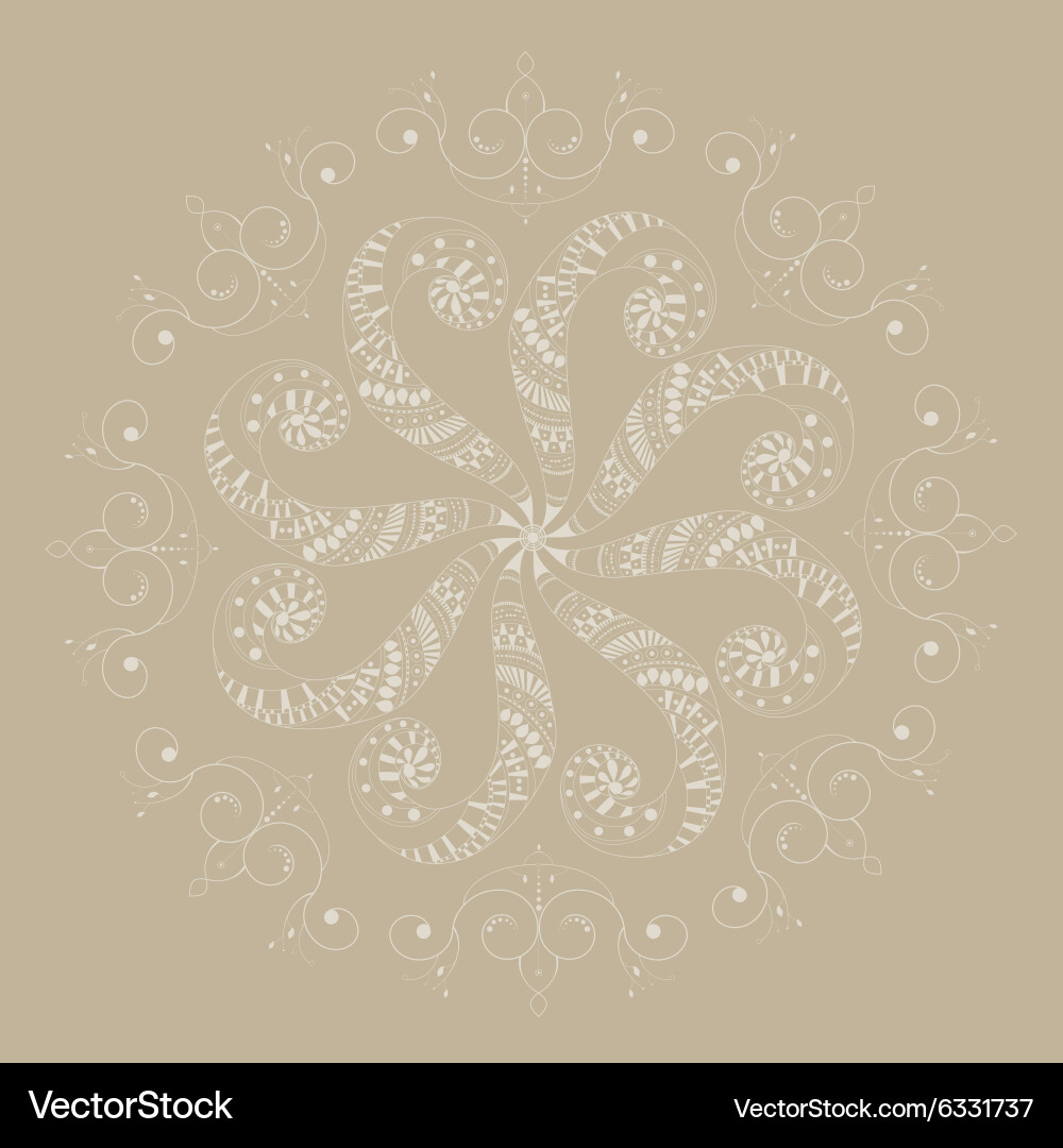 With abstraction Vector Image