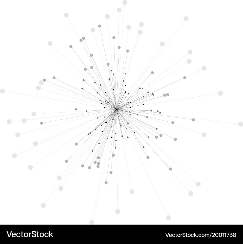 Abstract 3d of molecule model Vector Image