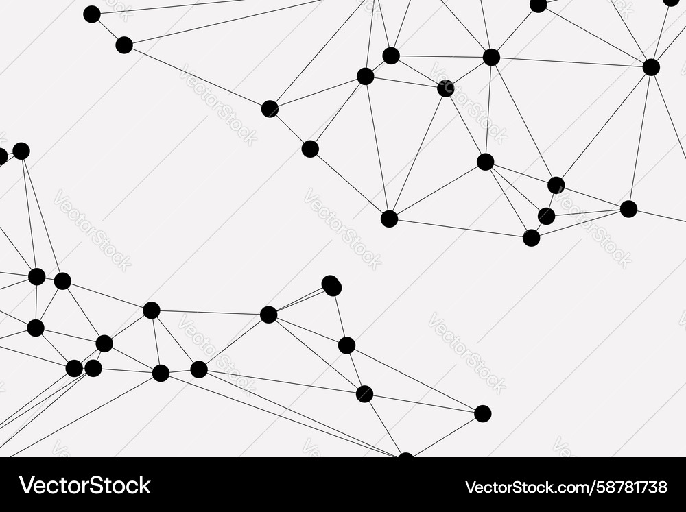Abstract geometric network mesh background Vector Image