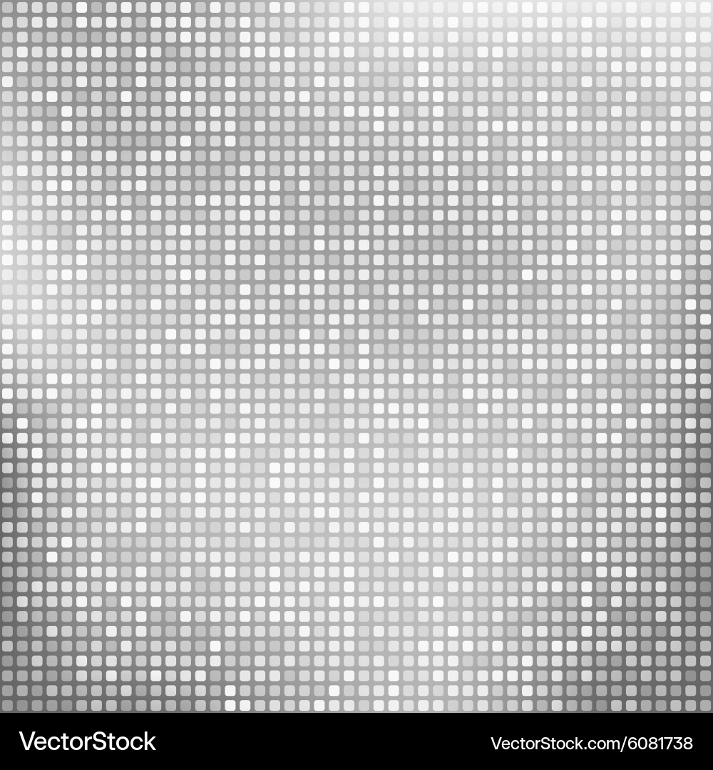 Abstract silver background with tiny squares vector image