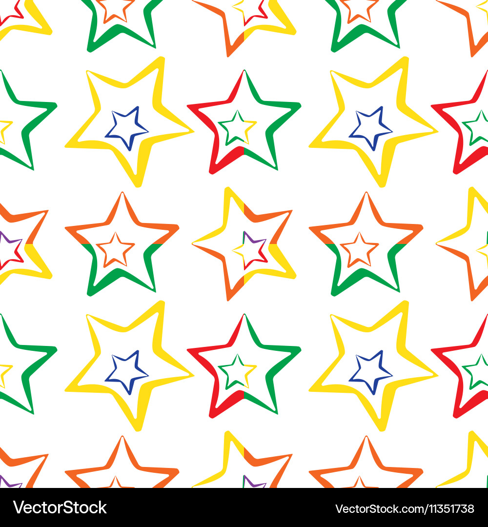 Abstract star pattern Vector Image