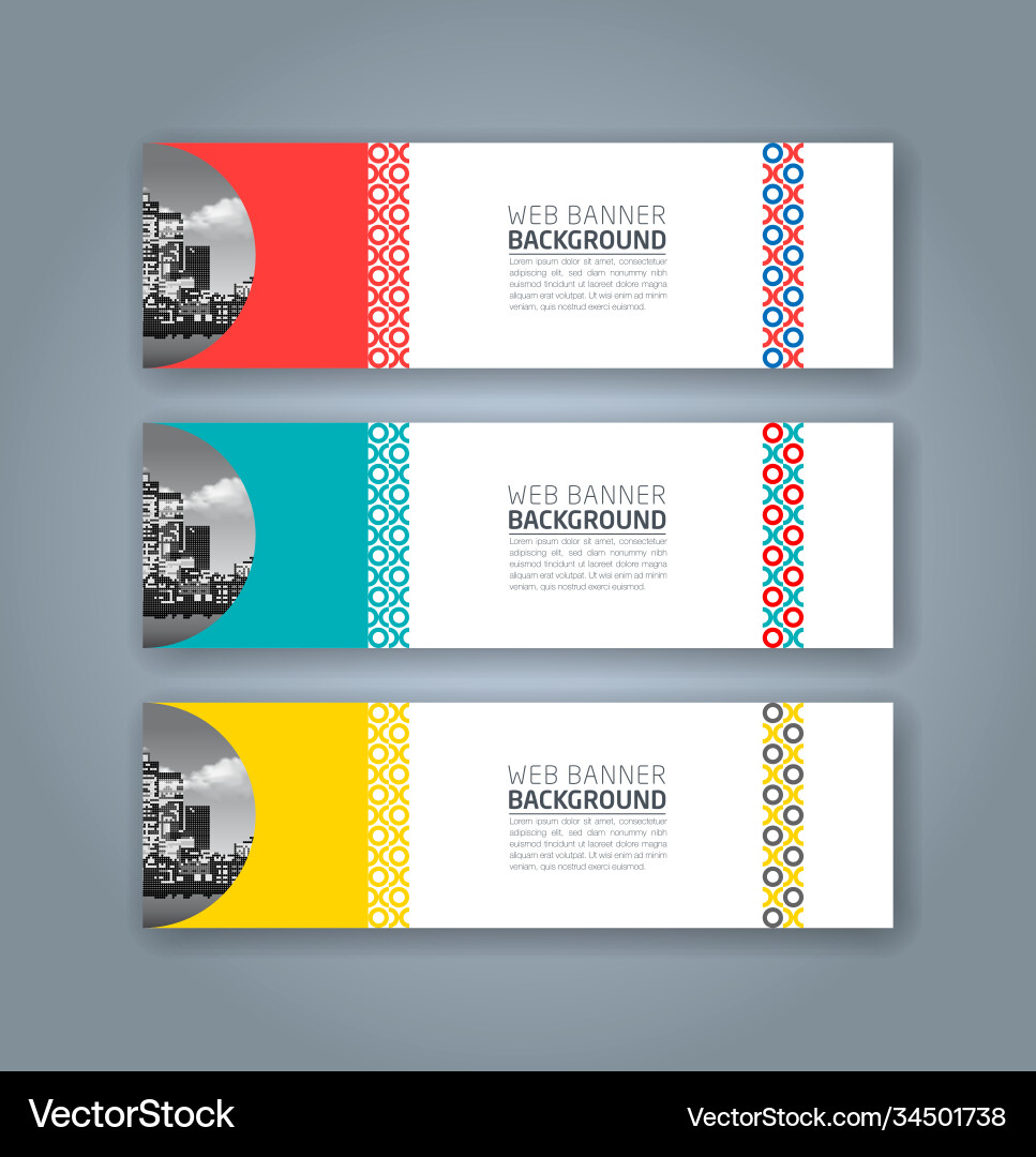 Abstract web banner design background or header Abstract web banner design background or header vector image