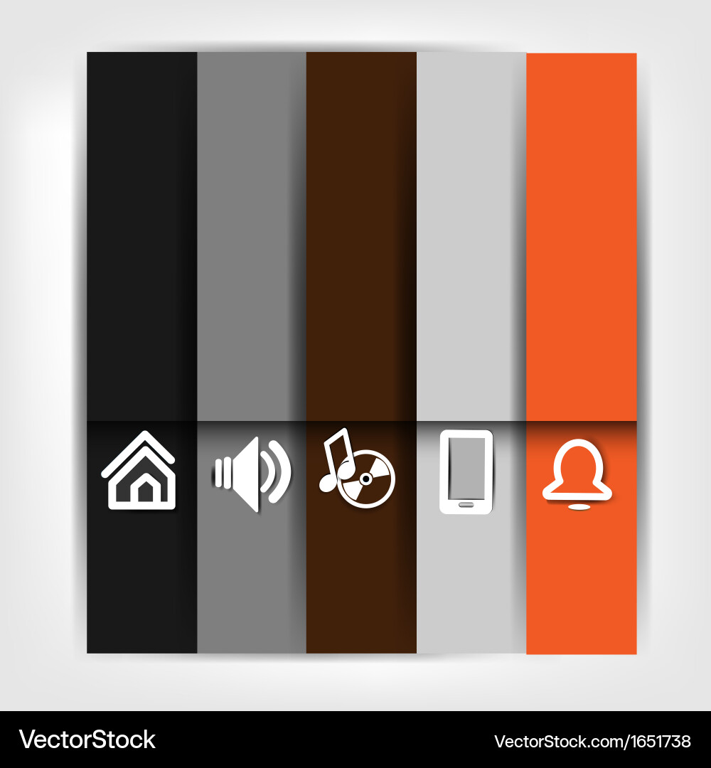Blank for text with infographic elements and web vector image