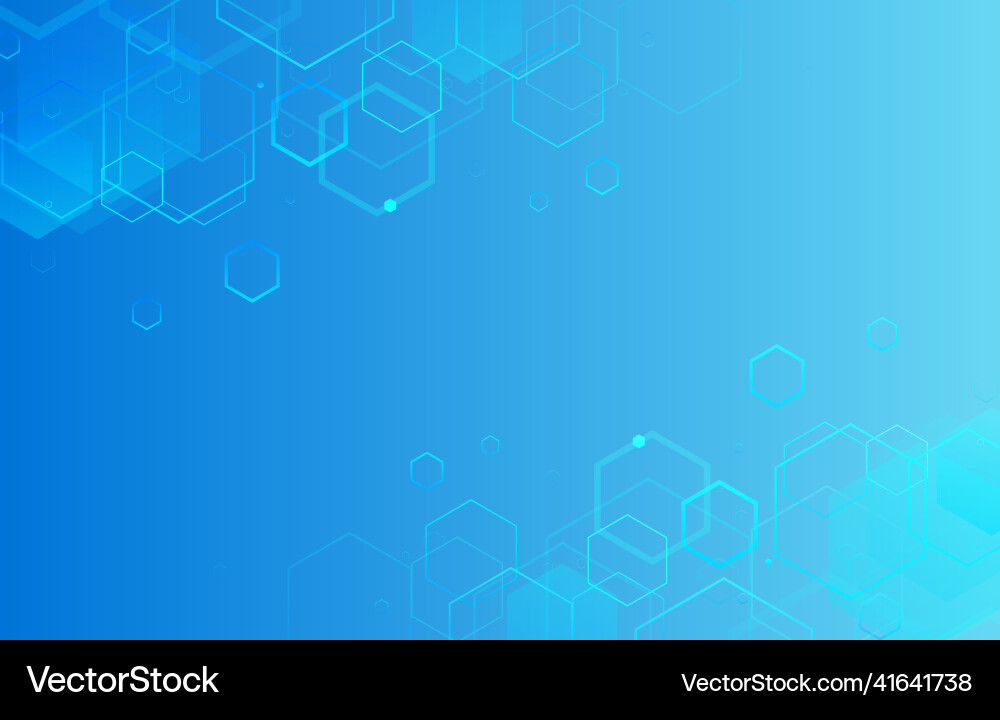 Blue hexagonal background design Blue hexagonal background design vector image