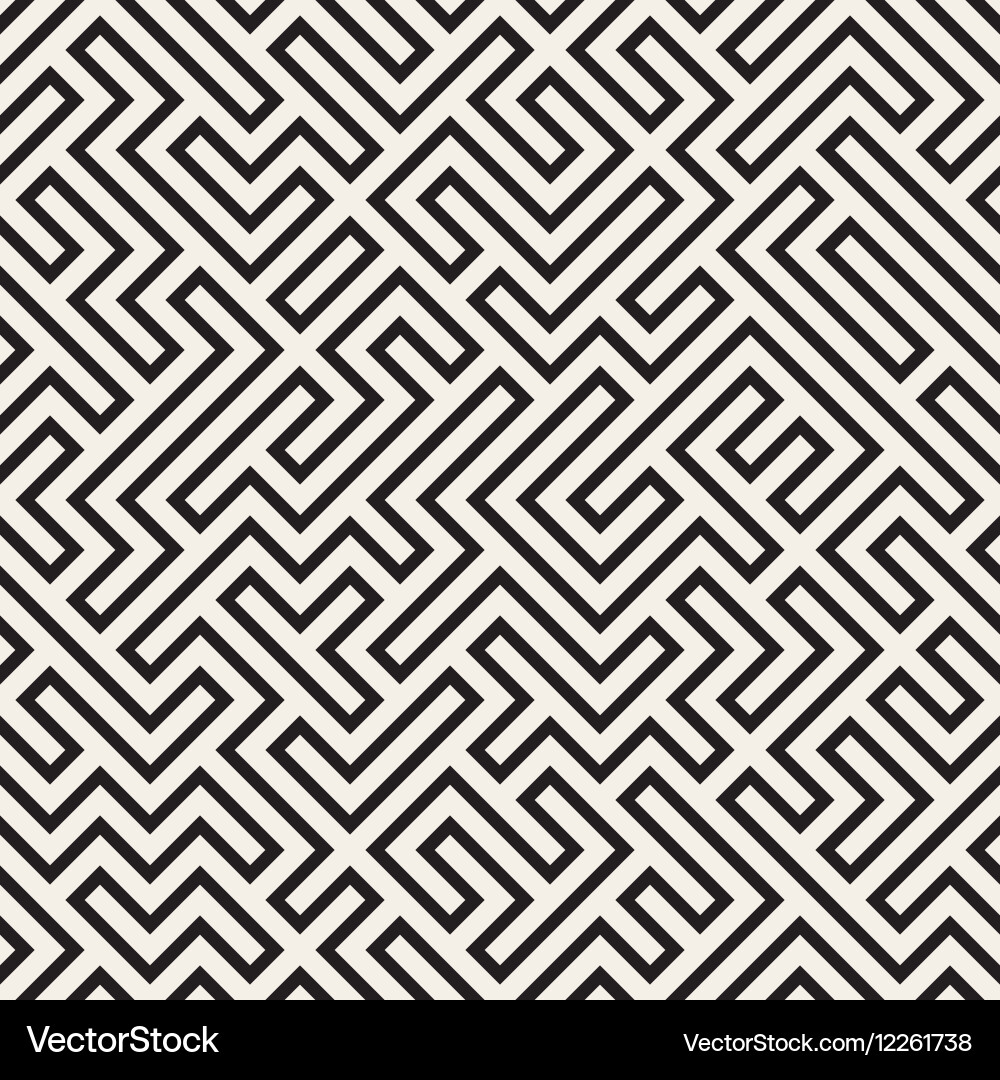 Complex Maze Lines Pattern Vector Image