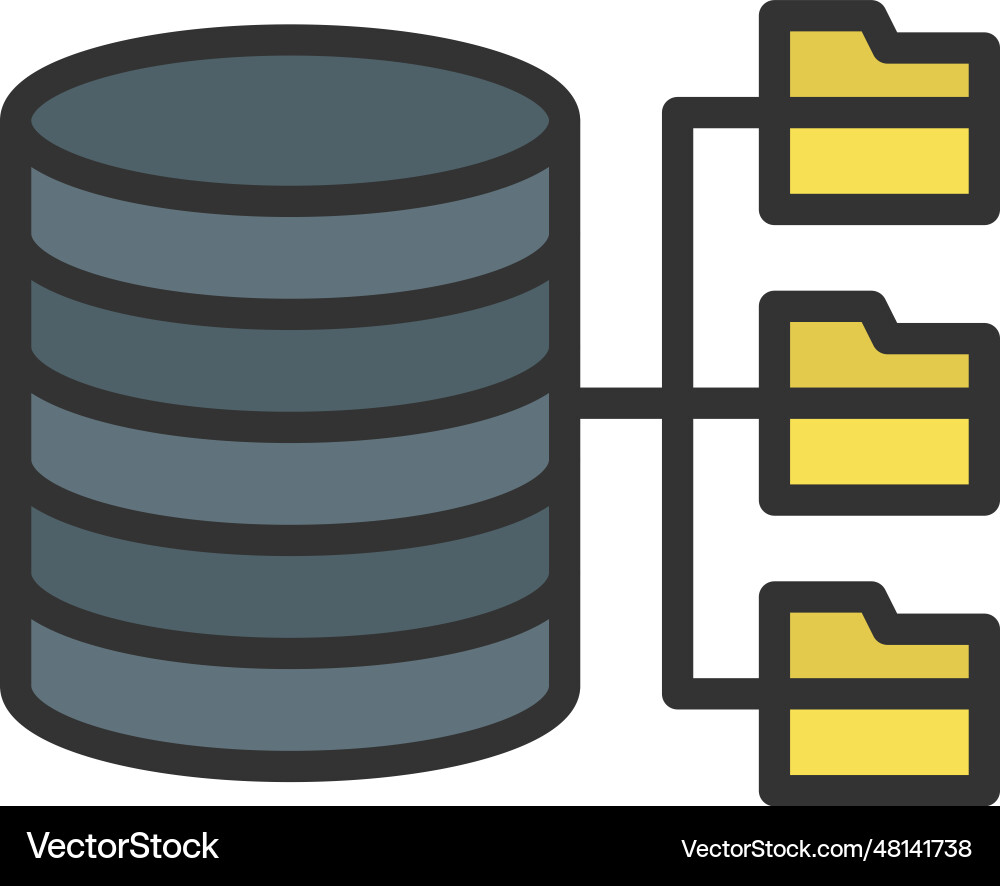 Database icon image Vector Image
